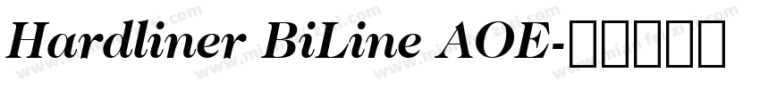 Hardliner BiLine AOE字体转换